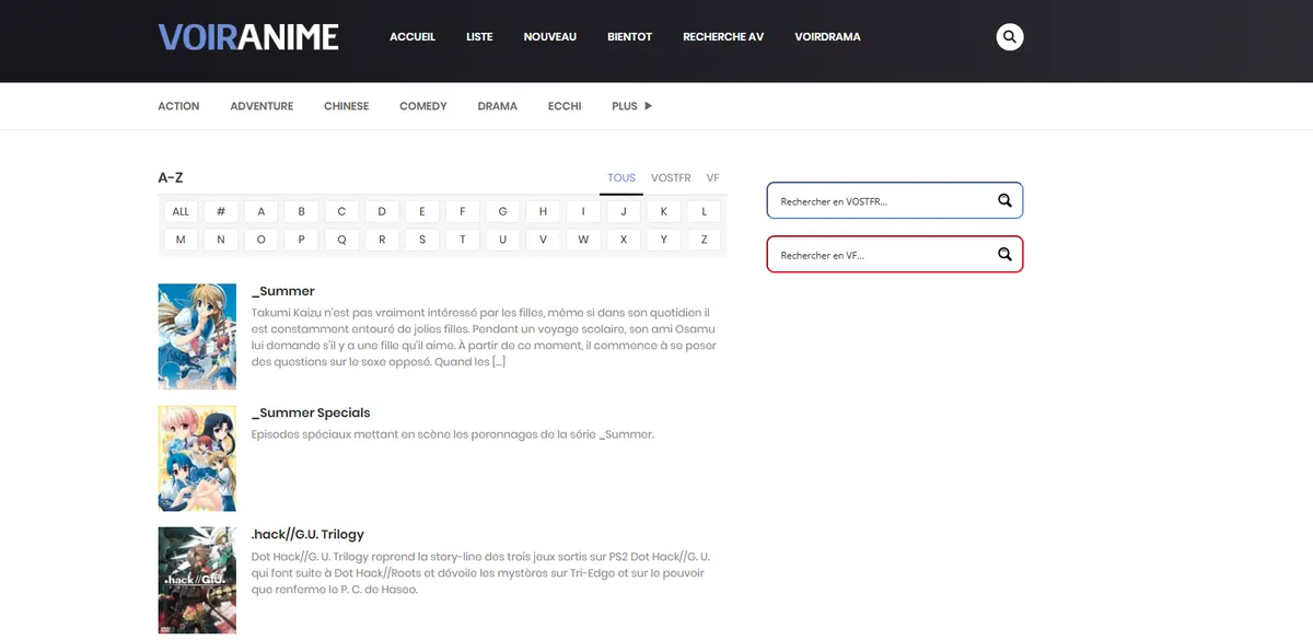 VoirAnime : La nouvelle adresse officielle est enfin disponible pour les fans de streaming